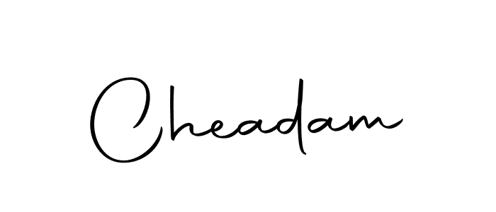 You should practise on your own different ways (Autography-DOLnW) to write your name (Cheadam) in signature. don't let someone else do it for you. Cheadam signature style 10 images and pictures png