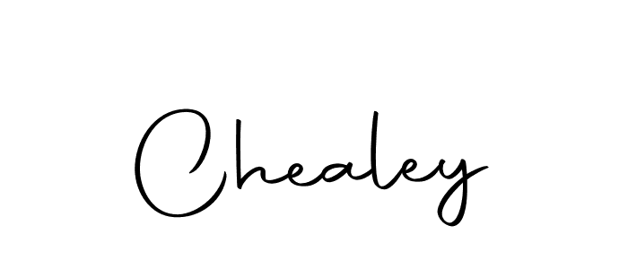 Design your own signature with our free online signature maker. With this signature software, you can create a handwritten (Autography-DOLnW) signature for name Chealey. Chealey signature style 10 images and pictures png