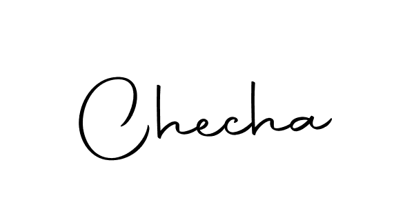 Use a signature maker to create a handwritten signature online. With this signature software, you can design (Autography-DOLnW) your own signature for name Checha. Checha signature style 10 images and pictures png