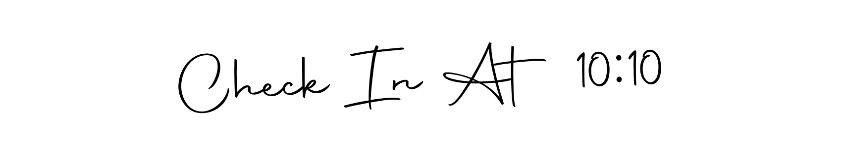 Create a beautiful signature design for name Check In At 10:10. With this signature (Autography-DOLnW) fonts, you can make a handwritten signature for free. Check In At 10:10 signature style 10 images and pictures png