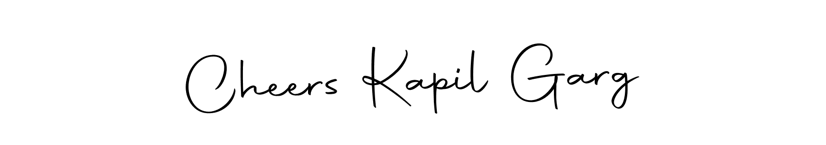 You should practise on your own different ways (Autography-DOLnW) to write your name (Cheers Kapil Garg) in signature. don't let someone else do it for you. Cheers Kapil Garg signature style 10 images and pictures png