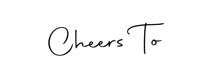 This is the best signature style for the Cheers To name. Also you like these signature font (Autography-DOLnW). Mix name signature. Cheers To signature style 10 images and pictures png