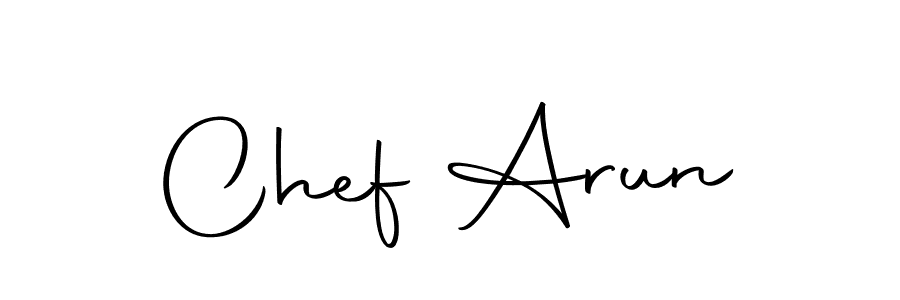 Similarly Autography-DOLnW is the best handwritten signature design. Signature creator online .You can use it as an online autograph creator for name Chef Arun. Chef Arun signature style 10 images and pictures png
