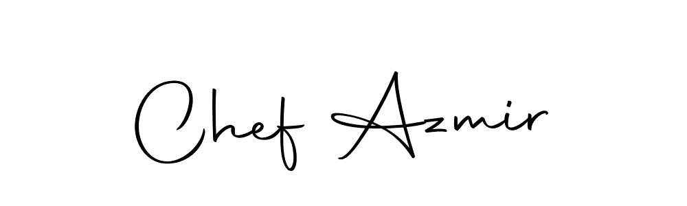 How to make Chef Azmir name signature. Use Autography-DOLnW style for creating short signs online. This is the latest handwritten sign. Chef Azmir signature style 10 images and pictures png