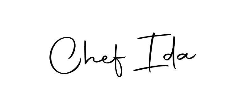 Use a signature maker to create a handwritten signature online. With this signature software, you can design (Autography-DOLnW) your own signature for name Chef Ida. Chef Ida signature style 10 images and pictures png