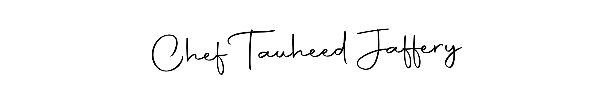 This is the best signature style for the Chef Tauheed Jaffery name. Also you like these signature font (Autography-DOLnW). Mix name signature. Chef Tauheed Jaffery signature style 10 images and pictures png