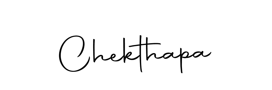 Design your own signature with our free online signature maker. With this signature software, you can create a handwritten (Autography-DOLnW) signature for name Chekthapa. Chekthapa signature style 10 images and pictures png