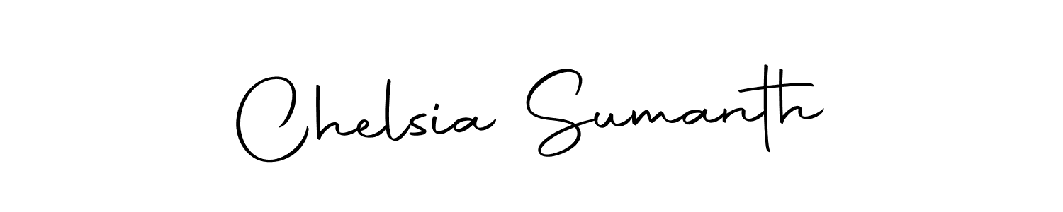 How to make Chelsia Sumanth signature? Autography-DOLnW is a professional autograph style. Create handwritten signature for Chelsia Sumanth name. Chelsia Sumanth signature style 10 images and pictures png