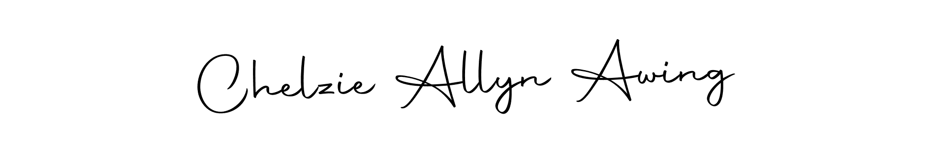 Autography-DOLnW is a professional signature style that is perfect for those who want to add a touch of class to their signature. It is also a great choice for those who want to make their signature more unique. Get Chelzie Allyn Awing name to fancy signature for free. Chelzie Allyn Awing signature style 10 images and pictures png