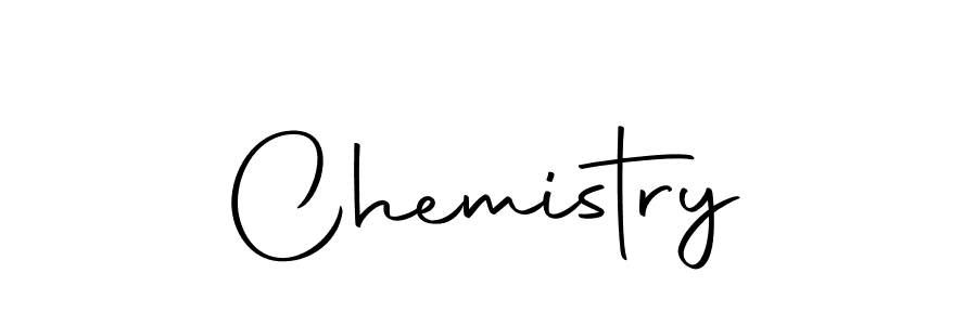 Design your own signature with our free online signature maker. With this signature software, you can create a handwritten (Autography-DOLnW) signature for name Chemistry. Chemistry signature style 10 images and pictures png