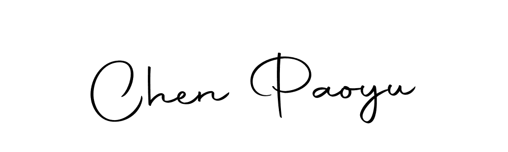 Create a beautiful signature design for name Chen Paoyu. With this signature (Autography-DOLnW) fonts, you can make a handwritten signature for free. Chen Paoyu signature style 10 images and pictures png