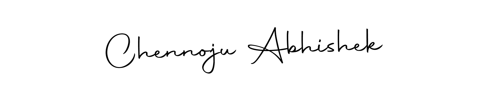 Make a beautiful signature design for name Chennoju Abhishek. With this signature (Autography-DOLnW) style, you can create a handwritten signature for free. Chennoju Abhishek signature style 10 images and pictures png