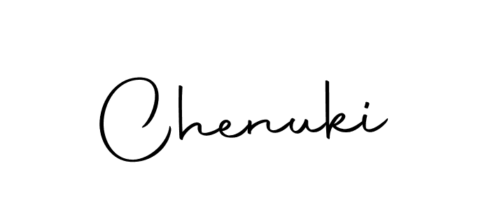 Create a beautiful signature design for name Chenuki. With this signature (Autography-DOLnW) fonts, you can make a handwritten signature for free. Chenuki signature style 10 images and pictures png