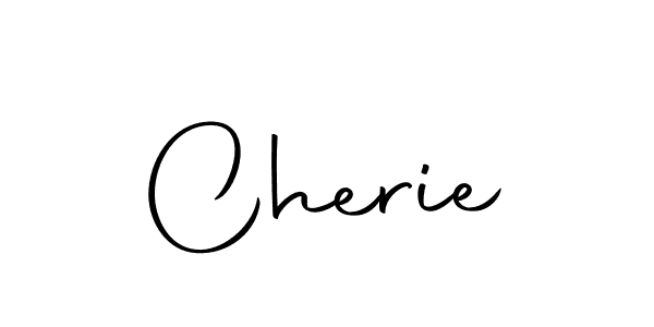 Design your own signature with our free online signature maker. With this signature software, you can create a handwritten (Autography-DOLnW) signature for name Cherie. Cherie signature style 10 images and pictures png