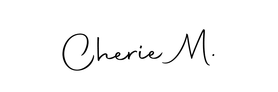 See photos of Cherie M. official signature by Spectra . Check more albums & portfolios. Read reviews & check more about Autography-DOLnW font. Cherie M. signature style 10 images and pictures png