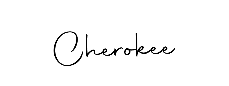 Design your own signature with our free online signature maker. With this signature software, you can create a handwritten (Autography-DOLnW) signature for name Cherokee. Cherokee signature style 10 images and pictures png