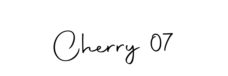 How to make Cherry 07 signature? Autography-DOLnW is a professional autograph style. Create handwritten signature for Cherry 07 name. Cherry 07 signature style 10 images and pictures png