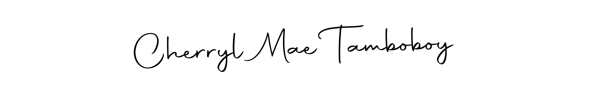 Create a beautiful signature design for name Cherryl Mae Tamboboy. With this signature (Autography-DOLnW) fonts, you can make a handwritten signature for free. Cherryl Mae Tamboboy signature style 10 images and pictures png