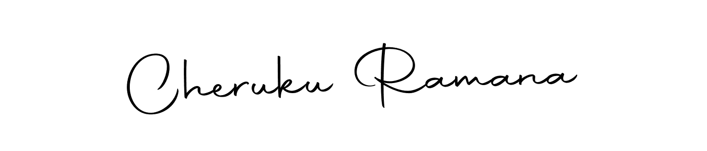 Cheruku Ramana stylish signature style. Best Handwritten Sign (Autography-DOLnW) for my name. Handwritten Signature Collection Ideas for my name Cheruku Ramana. Cheruku Ramana signature style 10 images and pictures png