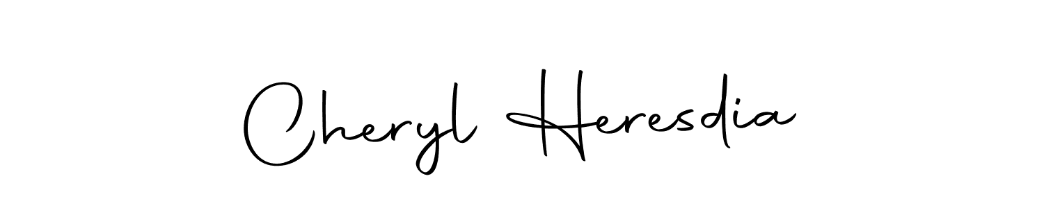 Create a beautiful signature design for name Cheryl Heresdia. With this signature (Autography-DOLnW) fonts, you can make a handwritten signature for free. Cheryl Heresdia signature style 10 images and pictures png