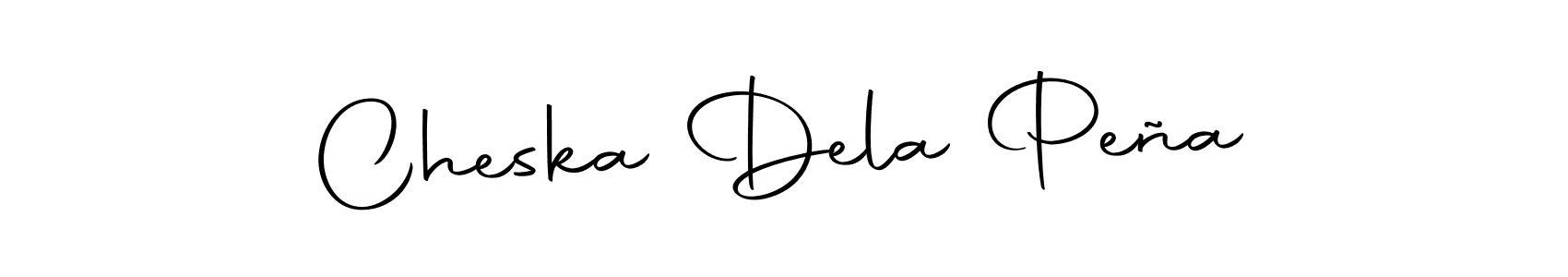 Make a beautiful signature design for name Cheska Dela Peña. With this signature (Autography-DOLnW) style, you can create a handwritten signature for free. Cheska Dela Peña signature style 10 images and pictures png