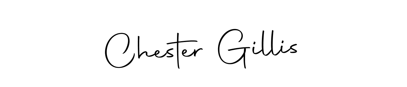 You should practise on your own different ways (Autography-DOLnW) to write your name (Chester Gillis) in signature. don't let someone else do it for you. Chester Gillis signature style 10 images and pictures png