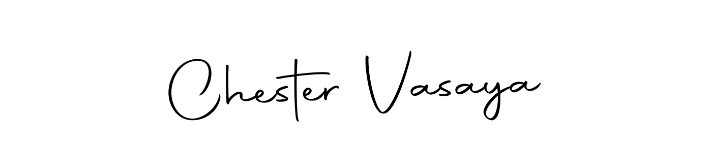 Chester Vasaya stylish signature style. Best Handwritten Sign (Autography-DOLnW) for my name. Handwritten Signature Collection Ideas for my name Chester Vasaya. Chester Vasaya signature style 10 images and pictures png