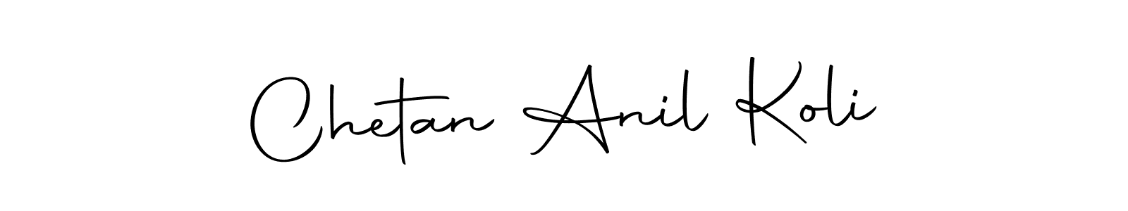 How to make Chetan Anil Koli name signature. Use Autography-DOLnW style for creating short signs online. This is the latest handwritten sign. Chetan Anil Koli signature style 10 images and pictures png