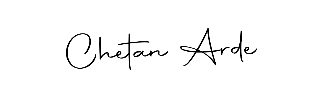 Design your own signature with our free online signature maker. With this signature software, you can create a handwritten (Autography-DOLnW) signature for name Chetan Arde. Chetan Arde signature style 10 images and pictures png