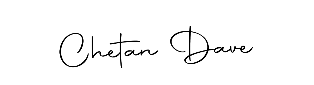 Design your own signature with our free online signature maker. With this signature software, you can create a handwritten (Autography-DOLnW) signature for name Chetan Dave. Chetan Dave signature style 10 images and pictures png