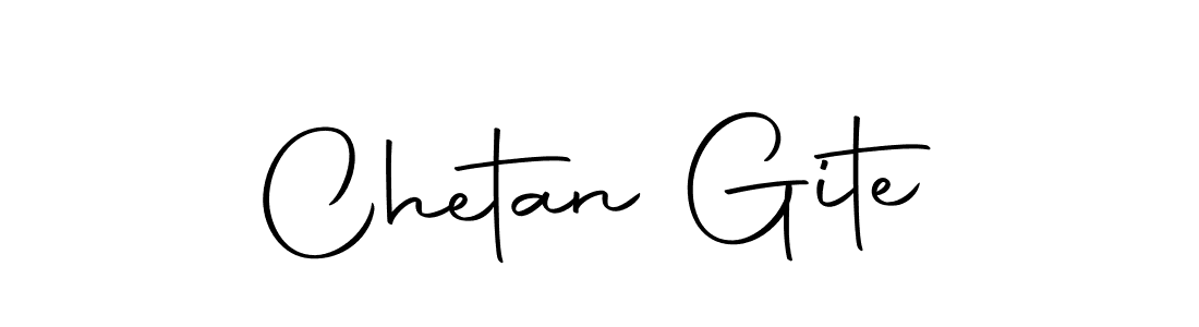 Design your own signature with our free online signature maker. With this signature software, you can create a handwritten (Autography-DOLnW) signature for name Chetan Gite. Chetan Gite signature style 10 images and pictures png