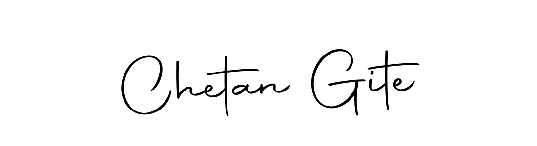 Also we have Chetan Gite name is the best signature style. Create professional handwritten signature collection using Autography-DOLnW autograph style. Chetan Gite signature style 10 images and pictures png