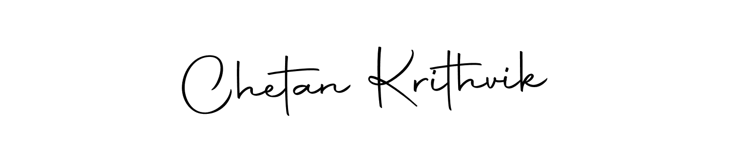 Design your own signature with our free online signature maker. With this signature software, you can create a handwritten (Autography-DOLnW) signature for name Chetan Krithvik. Chetan Krithvik signature style 10 images and pictures png