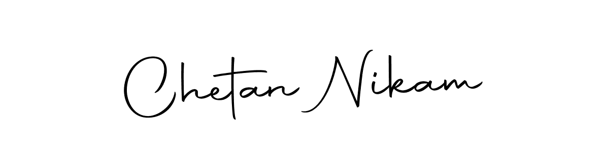 The best way (Autography-DOLnW) to make a short signature is to pick only two or three words in your name. The name Chetan Nikam include a total of six letters. For converting this name. Chetan Nikam signature style 10 images and pictures png