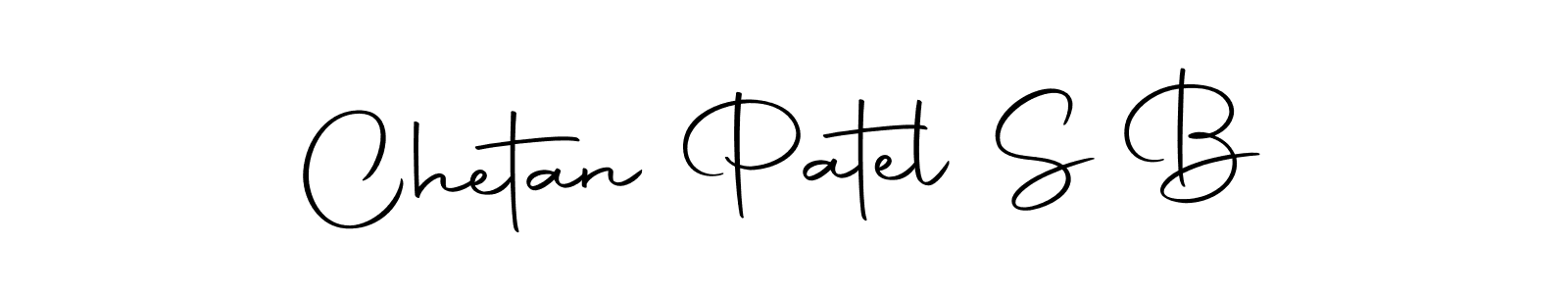 Design your own signature with our free online signature maker. With this signature software, you can create a handwritten (Autography-DOLnW) signature for name Chetan Patel S B. Chetan Patel S B signature style 10 images and pictures png