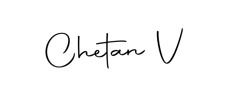 Use a signature maker to create a handwritten signature online. With this signature software, you can design (Autography-DOLnW) your own signature for name Chetan V. Chetan V signature style 10 images and pictures png