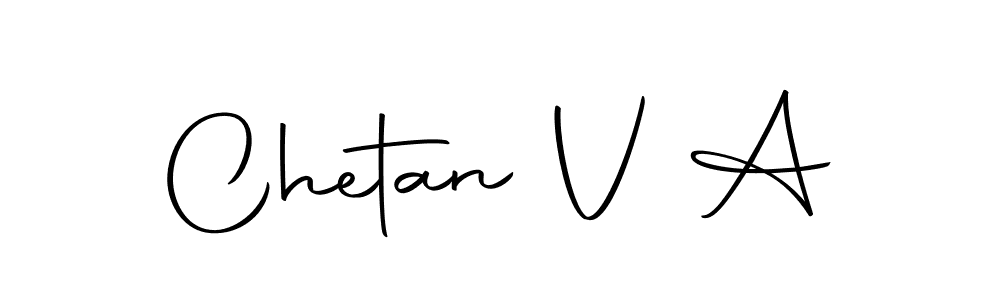 Design your own signature with our free online signature maker. With this signature software, you can create a handwritten (Autography-DOLnW) signature for name Chetan V A. Chetan V A signature style 10 images and pictures png