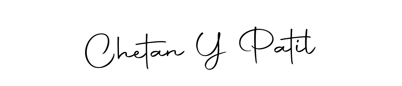 How to make Chetan Y Patil name signature. Use Autography-DOLnW style for creating short signs online. This is the latest handwritten sign. Chetan Y Patil signature style 10 images and pictures png