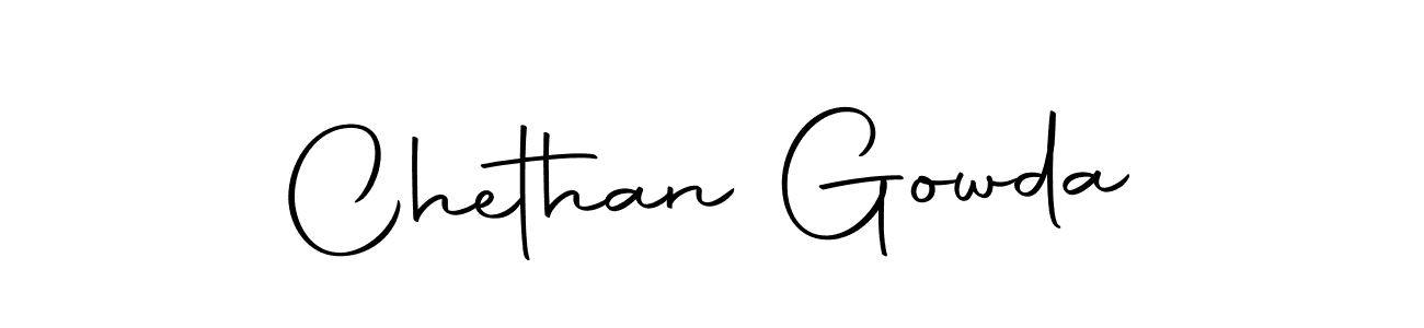 Create a beautiful signature design for name Chethan Gowda. With this signature (Autography-DOLnW) fonts, you can make a handwritten signature for free. Chethan Gowda signature style 10 images and pictures png
