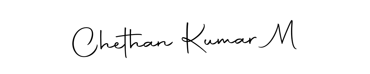 Create a beautiful signature design for name Chethan Kumar M. With this signature (Autography-DOLnW) fonts, you can make a handwritten signature for free. Chethan Kumar M signature style 10 images and pictures png