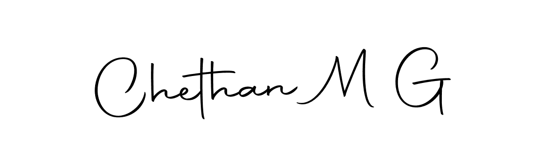 How to make Chethan M G name signature. Use Autography-DOLnW style for creating short signs online. This is the latest handwritten sign. Chethan M G signature style 10 images and pictures png
