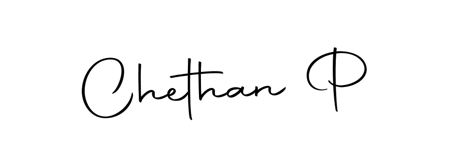 Create a beautiful signature design for name Chethan P. With this signature (Autography-DOLnW) fonts, you can make a handwritten signature for free. Chethan P signature style 10 images and pictures png