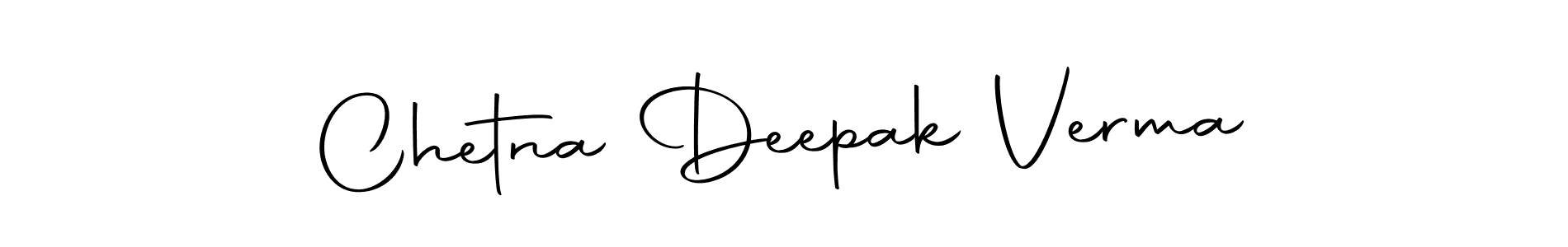 Make a beautiful signature design for name Chetna Deepak Verma. With this signature (Autography-DOLnW) style, you can create a handwritten signature for free. Chetna Deepak Verma signature style 10 images and pictures png