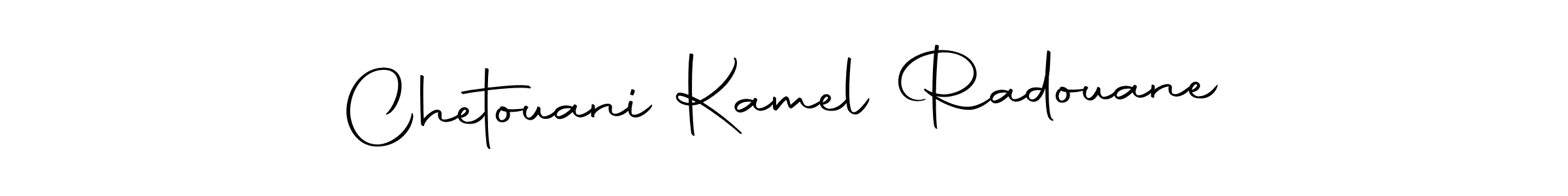 You should practise on your own different ways (Autography-DOLnW) to write your name (Chetouani Kamel Radouane) in signature. don't let someone else do it for you. Chetouani Kamel Radouane signature style 10 images and pictures png