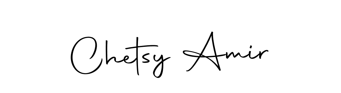 Make a beautiful signature design for name Chetsy Amir. Use this online signature maker to create a handwritten signature for free. Chetsy Amir signature style 10 images and pictures png