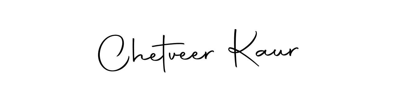 How to make Chetveer Kaur name signature. Use Autography-DOLnW style for creating short signs online. This is the latest handwritten sign. Chetveer Kaur signature style 10 images and pictures png
