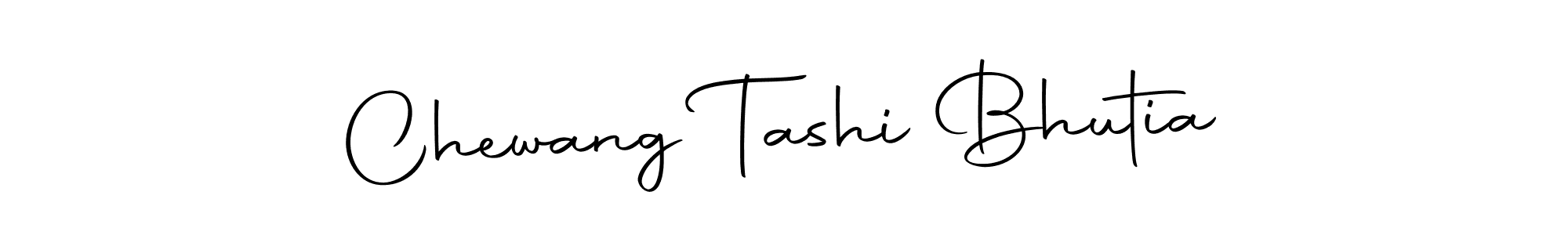 The best way (Autography-DOLnW) to make a short signature is to pick only two or three words in your name. The name Chewang Tashi Bhutia include a total of six letters. For converting this name. Chewang Tashi Bhutia signature style 10 images and pictures png