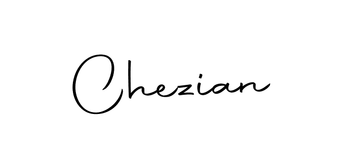 Design your own signature with our free online signature maker. With this signature software, you can create a handwritten (Autography-DOLnW) signature for name Chezian. Chezian signature style 10 images and pictures png