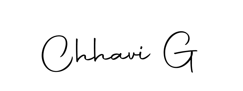 Use a signature maker to create a handwritten signature online. With this signature software, you can design (Autography-DOLnW) your own signature for name Chhavi G. Chhavi G signature style 10 images and pictures png