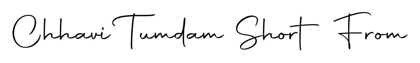 Elevate your brand with a stunning Chhavi Tumdam Short From eSignature. The Autography-DOLnW style provides a balanced, flowing aesthetic for everyday signing. Chhavi Tumdam Short From signature style 10 images and pictures png